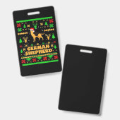 German Shepherd Christmas Ausweis (Vorder- & Rückseite)