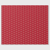 German Shepherd Christmas Dog Niedliche Silhouette Geschenkpapier (Flach)