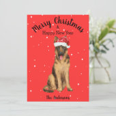 German Shepherd Christmas Feiertagskarte (Stehend Vorderseite)