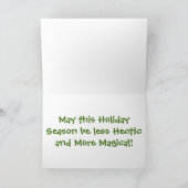 German Shepherd Christmas Feiertagskarte (Innenseite)