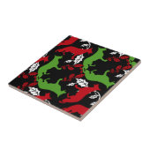 German Shepherd Christmas Fliese (Seite)