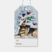 German Shepherd Christmas Geschenke Geschenkanhänger (Vorderseite)