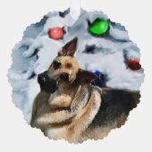 German Shepherd Christmas Geschenke Ornament Karte (Vorderseite)