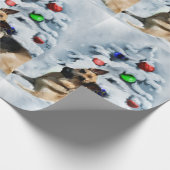 German Shepherd Christmas Geschenkpapier (Ecke)
