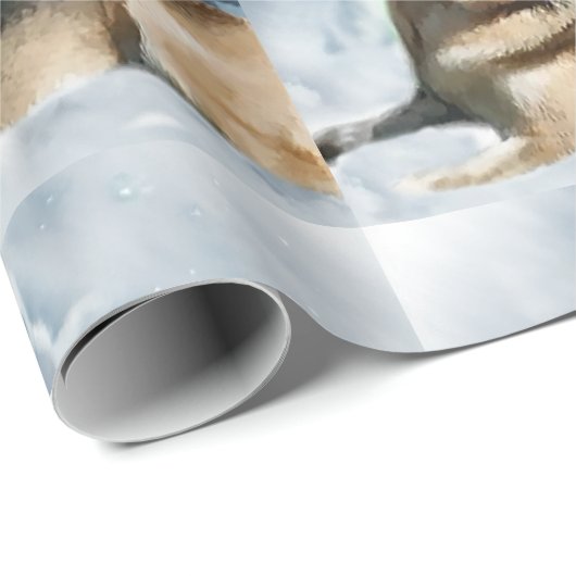 German Shepherd Christmas Geschenkpapier (Rolleneckpunkt)
