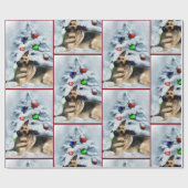 German Shepherd Christmas Geschenkpapier (Flach)