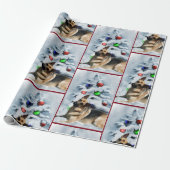 German Shepherd Christmas Geschenkpapier (Ungerollt)