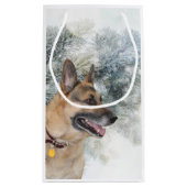 German Shepherd Christmas Kleine Geschenktüte (Rückseite)