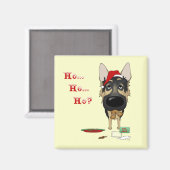 German Shepherd Christmas Magnet (Vorderseite/Rückseite)