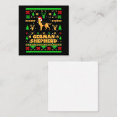 German Shepherd Christmas Mitteilungskarte (Vorne/Hinten)