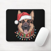 German Shepherd Christmas Mousepad (Mit Mouse)