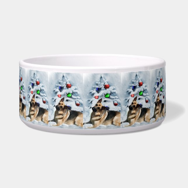 German Shepherd Christmas Napf (Vorderseite)