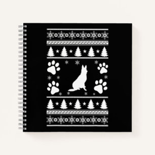 German Shepherd Christmas Notizblock