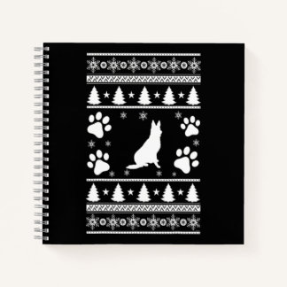 German Shepherd Christmas Notizblock