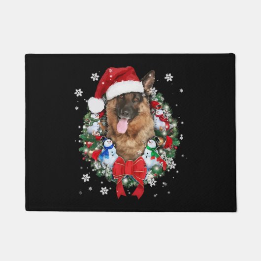 German Shepherd Christmas Ornament Decoration Gift Fußmatte (Vorderseite)