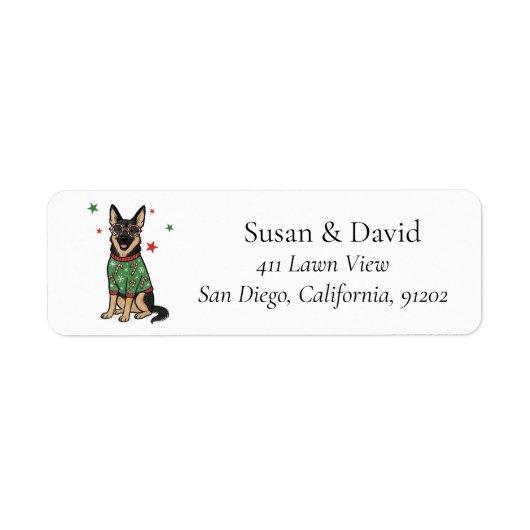 German Shepherd Christmas Pet Dog (Vorne)