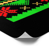 German Shepherd Christmas Poster (Ecke)