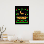 German Shepherd Christmas Poster (Küche)
