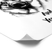 German Shepherd Christmas Poster Instant Download (Ecke)