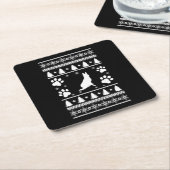 German Shepherd Christmas Rechteckiger Pappuntersetzer (angewinkelt)