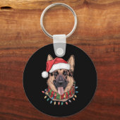 German Shepherd Christmas Schlüsselanhänger (Vorderseite)