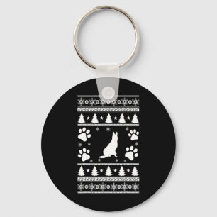German Shepherd Christmas Schlüsselanhänger