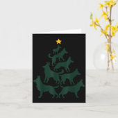 German Shepherd Christmas Tree Funny Gsd Dog Mom D Karte (Gelbe Blume)