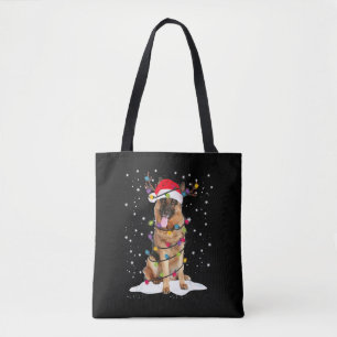 German Shepherd Christmas Tree Light Pajama Dog Tasche