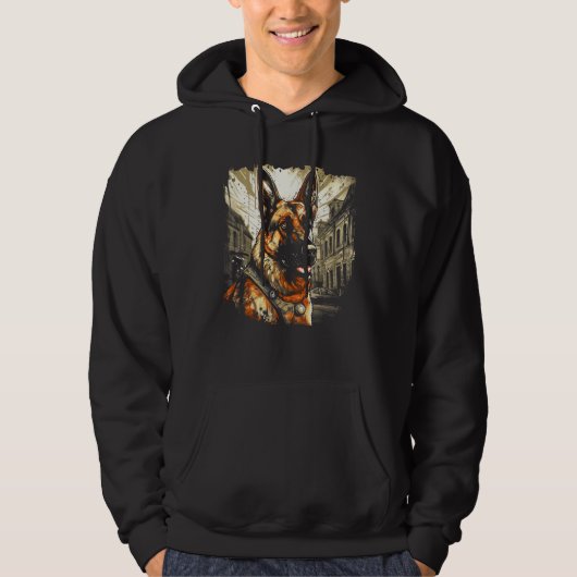 German Shepherd Classic  Design Hoodie (Vorderseite)