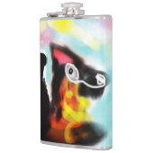 German Shepherd  colorful Flachmann (Links)