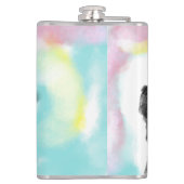 German Shepherd  colorful Flachmann (Rückseite)