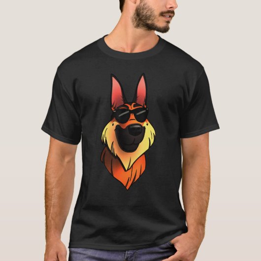 German Shepherd Cool T-Shirt (Vorderseite)