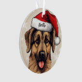 German Shepherd Custom Christmas Ornament (Vorderseite)