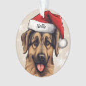 German Shepherd Custom Christmas Ornament (Vorderseite)