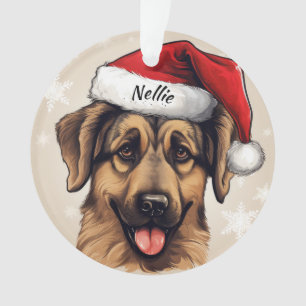 German Shepherd Custom Christmas Ornament