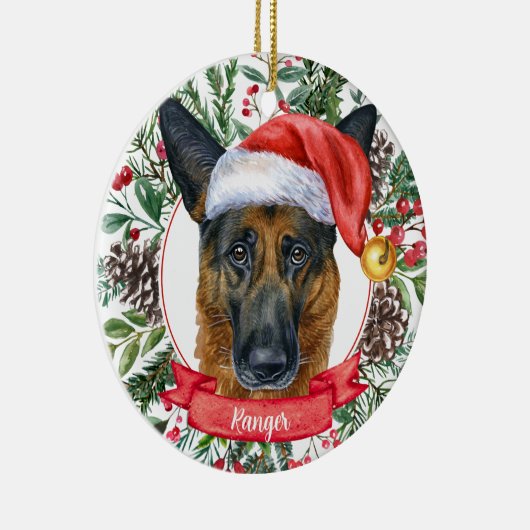 German Shepherd Custom Dog Weihnachtsschmuck (Rechts)