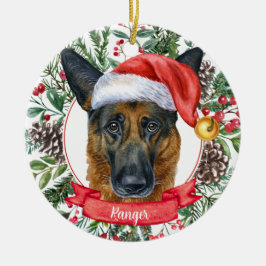 German Shepherd Custom Dog Weihnachtsschmuck