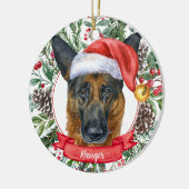 German Shepherd Custom Dog Weihnachtsschmuck (Links)