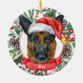 German Shepherd Custom Dog Weihnachtsschmuck (Hinten)