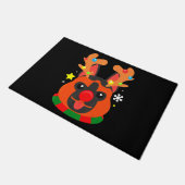 German Shepherd Cute Christmas Fußmatte (Schrägansicht)
