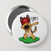 German Shepherd Dabbing Button (Vorne & Hinten)