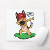 German Shepherd Dabbing Mousepad (Mit Mouse)