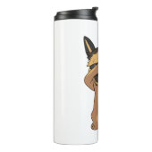 German Shepherd Dabbing Window Decks für Auto Truc Thermosbecher (Nach links gedreht)