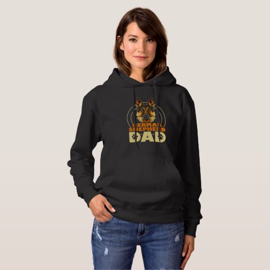 German Shepherd Dad Hoodie (Vorne ganz)