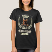German Shepherd Dad Like A Normal Dad Only Cooler T-Shirt (Vorderseite)