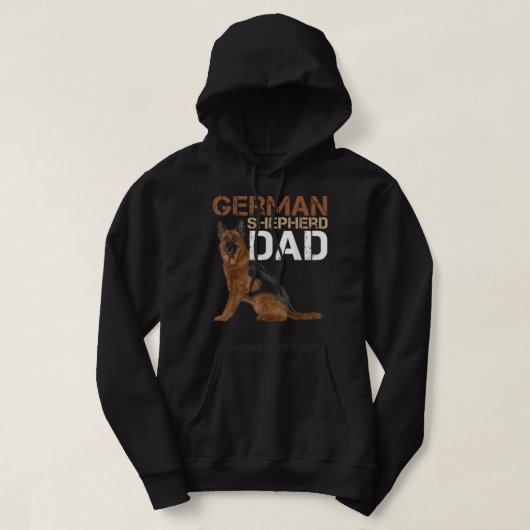 German Shepherd Dad Owner Shepard German Dog Lover Hoodie (Design vorne)