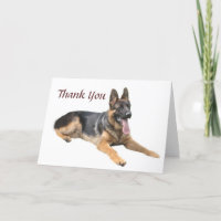 German Shepherd Danke-Card