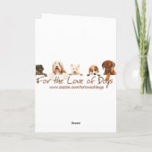 German Shepherd Danke-Card Dankeskarte (Rückseite)