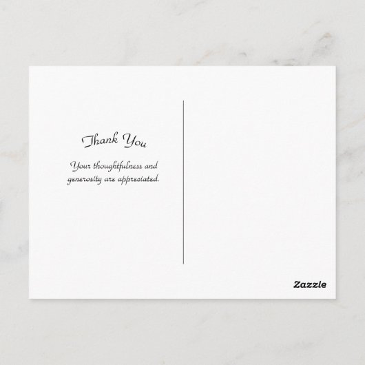 German Shepherd Danke, Postcard Postkarte (Rückseite)