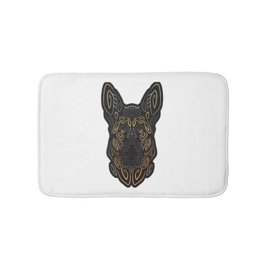 German Shepherd Design German Shepherd Gifts Dog O Badematte (Vorderseite)